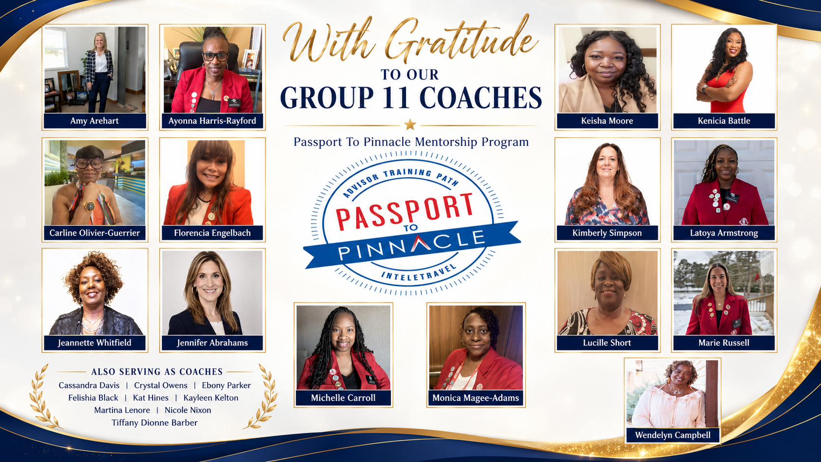 With Gratitude to Our Group 11 Coaches — Passport to Pinnacle Mentorship Program